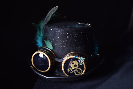 Chapeau steampunk Turquoise