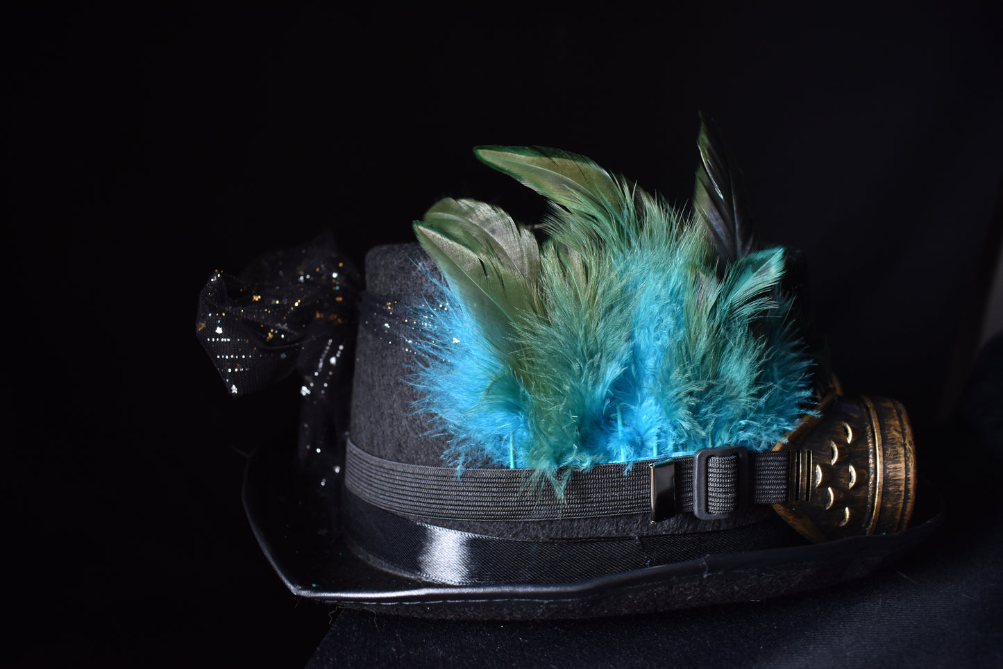 Chapeau steampunk Turquoise